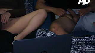 Stepmom Licks Latina Step Daughter's Wet Pussy While Watching Porn. Creampie Follows.