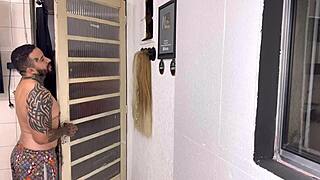 curvy amateur with big ass and wet pussy spreads wide on bedroom bed for new cock surprise