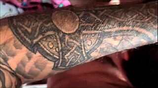 Matched on Tinder with Hot Goth Roommate for Deepthroat Face Fucking and Facial Cumshot