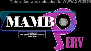 hey, check out slim brazilian karina rose taking on four huge cocks