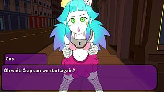 Halloween harem game features big cock fucking with cumshots on big tits and small tits