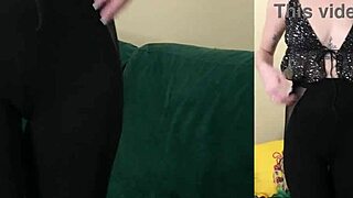 Hey, check out Kit Summers modeling these leggings and that weird shirt – she's so cute! 😍