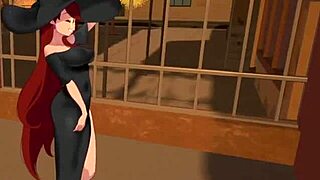 Halloween harem game features big cock fucking with cumshots on big tits and small tits