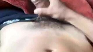 Young guy wakes up horny and masturbates in bed, then gets up for another session to kick off his day in part one