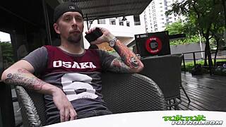 Watch This Fresh Thai Teen TAKE THE MONSTER COCK And Get A Facial Cumshot!