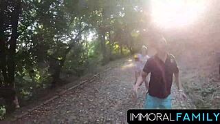 Czech cutie Alexis Crystal drops panties for American hunks in bedroom rimjob! What a submissive orgasm!