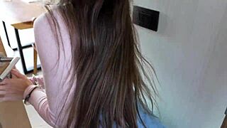 Hot Brunette Feels Intense Fear Breaking Handcuffs Then Moans in Rough Quickie Sex