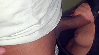 Sucking and fucking multiple strangers through glory hole at swing house