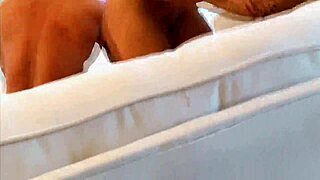 angelica saige sucks his fingers while he aggressively pounds her tight shaved pussy in intense 1on1 action