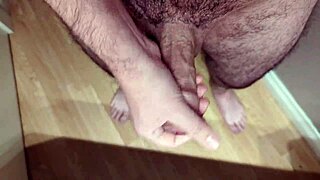 Oh wow, I tried to stop that cumshot but totally failed with my big cock solo masturbation 😂