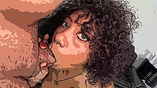 Ana Sasuga Giving Ass in Wild Animation Effect! What a First-Time Hentai Blowjob Scene!