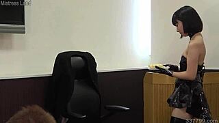 Japanese Bondage Girl AI Experiences Whipping and Messy Punishment in Femdom Game