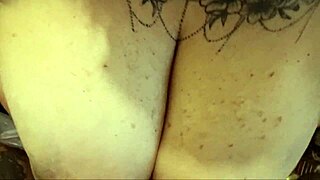 Oh man, this Italian babe with big tits gets a massive cumshot all over! 😍