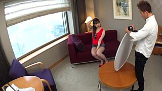 intriguing secret audition for a tall big-breasted japanese college student model part 2