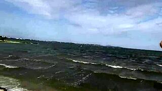 married blonde from sao paulo gives it to rio lover on beach