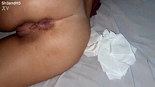 Intense Bedroom Fuck Leaves Skinny Girlfriend All Wet with Narrow Ass and Small Waist