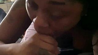 Sucking that big black cock sloppy and deep until he cums hard in my mouth
