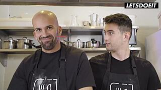 hey, stepmom miss jackson takes two cocks at the pizzeria 😏