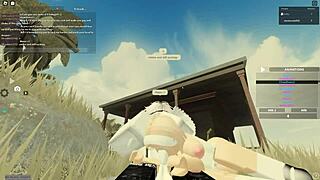 what's this roblox porn with blonde bitch bent over in wet doggystyle sex