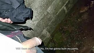 do you think this couple can pee and fuck behind the church without getting caught?