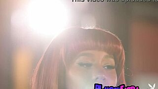 classy redhead ebony teen 18+ jenna foxx feels so sensual posing naked in stockings for playboy