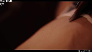 Nerdy vampire Leana Lovings bites Rikako Katayama in Halloween cosplay. Asian babe turns into pussy-licking lesbian with scissoring and domination.