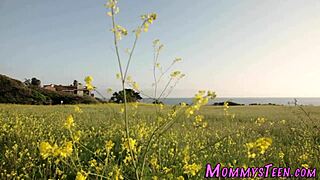 busty stepteen 18+ licks that milf pussy for her first time scissoring session 😏👅