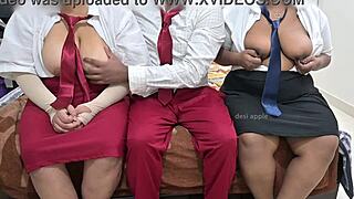 College Students Dive Into Steamy Threesome Sex During Group Study Session