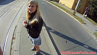 why is this real teen 18+ getting fucked outdoors on spycam like that?