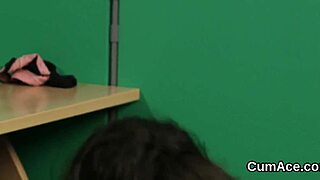 Hey, check out this slutty doll taking all those blowbang cumshots and sucking up the bukkake facials like a pro