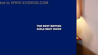 Collared British 18 year old bends over desk for hardcore doggystyle fuck in kitchen