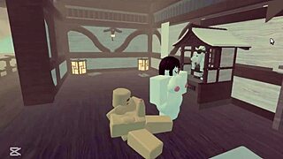 Why is this noob fucking the baddie in random low quality Roblox sex scene?