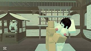 Why is this noob fucking the baddie in random low quality Roblox sex scene?