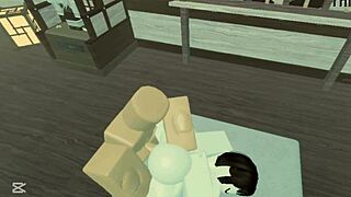 Why is this noob fucking the baddie in random low quality Roblox sex scene?