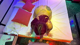 Heading to a transient hostel with my boyfriend where I beg him to tear up my ass