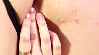 brunette mom slips on a condom before getting bent over in handcuffs for doggystyle fucking