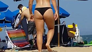 Raw Exposure Of Little 18+ Slut On Beach