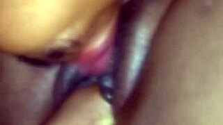 Chupando that juicy black pussy so good from the ebony bbw. 😋