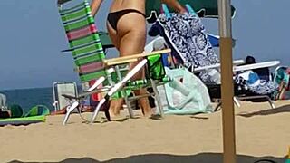 Raw Exposure Of Little 18+ Slut On Beach