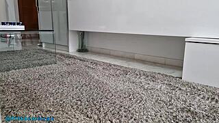 Cute blonde amateur milf rides her sybian machine to squirting orgasm fun