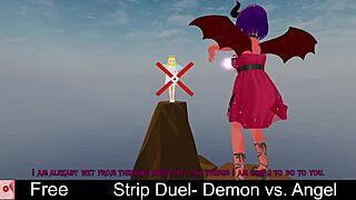 Strip Duel Between Demon and Angel