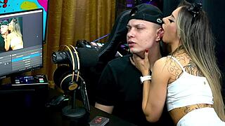 i mean, bianca demarchi like shows off her body silhouette and bites ruan's ear and neck, damn that's hot in this podcast chat