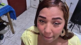 Colombian latina wife tells british fan how to record while getting fucked by big black cock