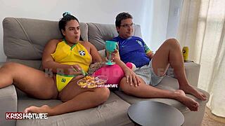 I Was A Naughty Slut During The Brazil Game, Fucking In Lingerie!