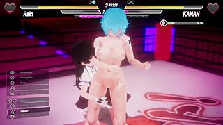 Lesbian Battle 7 Features Anal Assfucking And Fingering Action