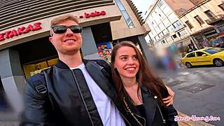 feeling thrilled and horny in our big cock shower sex vlog with petite brunette in athens