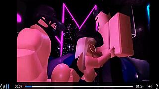 roblox sex trio with raw cum and intense fucking action!