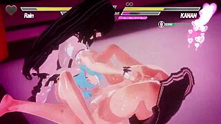 Lesbian Battle 7 Features Anal Assfucking And Fingering Action