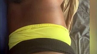 Black Amateur Couple Pounds Pussy Hard in Doggystyle on the Couch