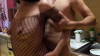 Intense Anal Sex With Milf Wife In Kitchen